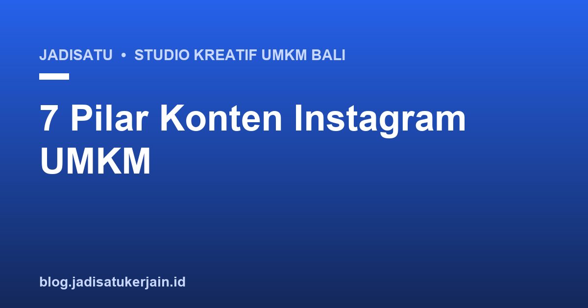Ide konten Instagram UMKM disusun dalam 7 pilar konten di meja kerja pemilik usaha